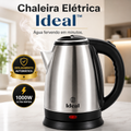 Chaleira Elétrica Inox 1,8L 127V 1000W Aquecimento Rápido Desligamento Automático